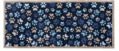 HR P Dørmatte - A Poter / hjerte blå (Paws for Love Blue)